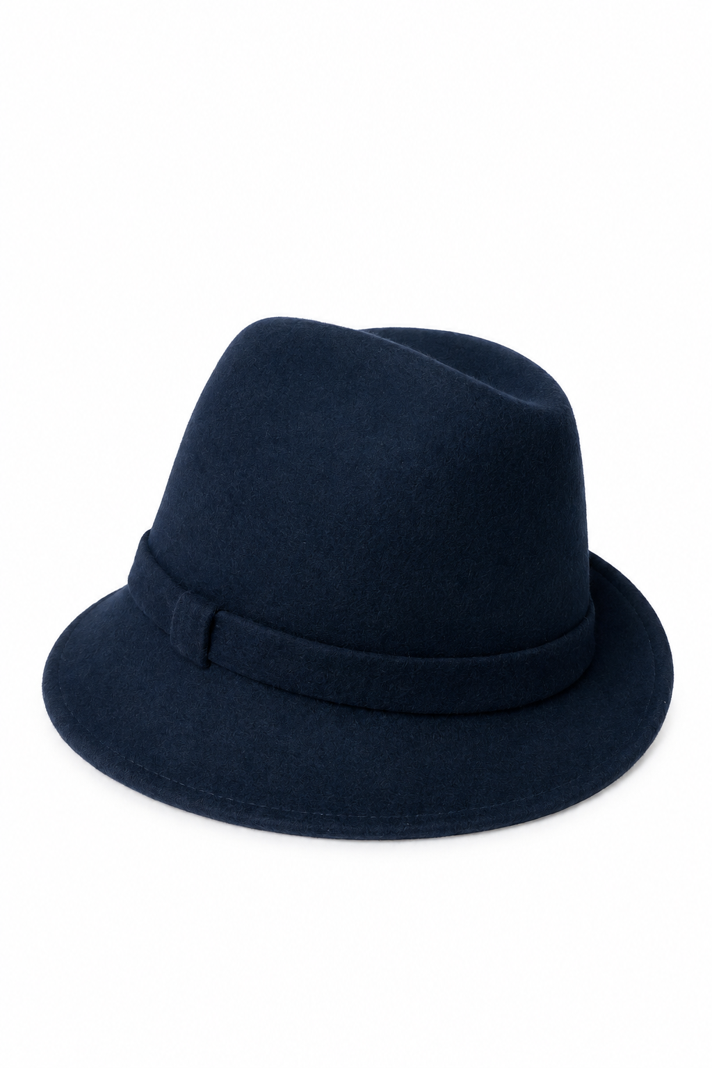 Cappello in feltro blu