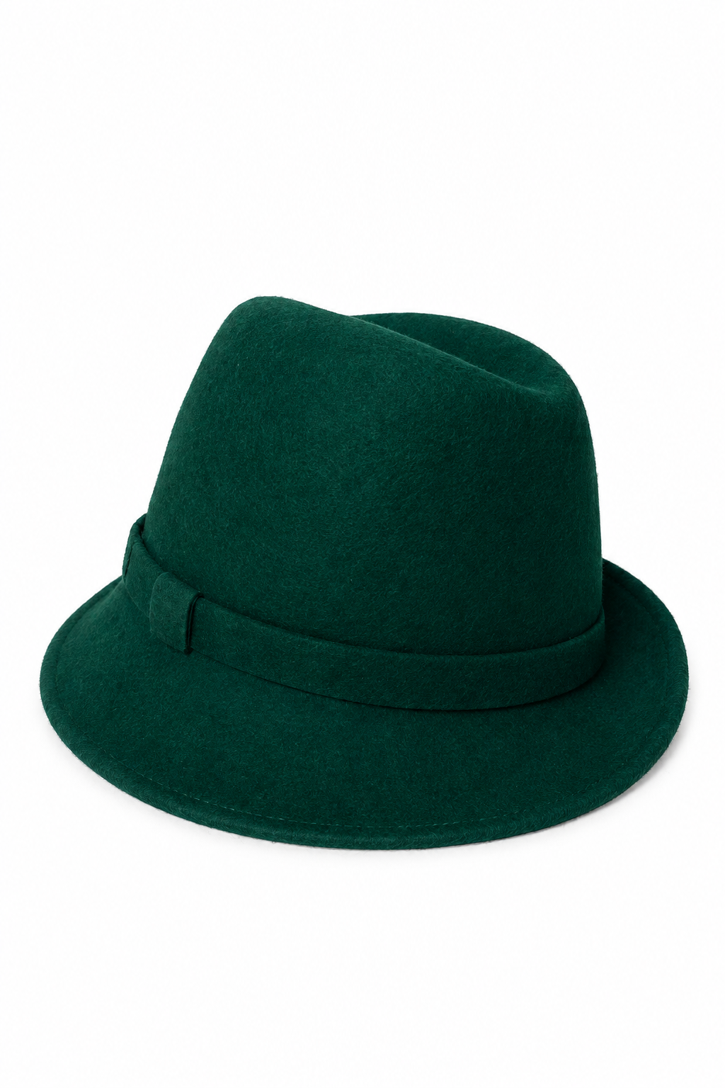 Cappello in feltro verde