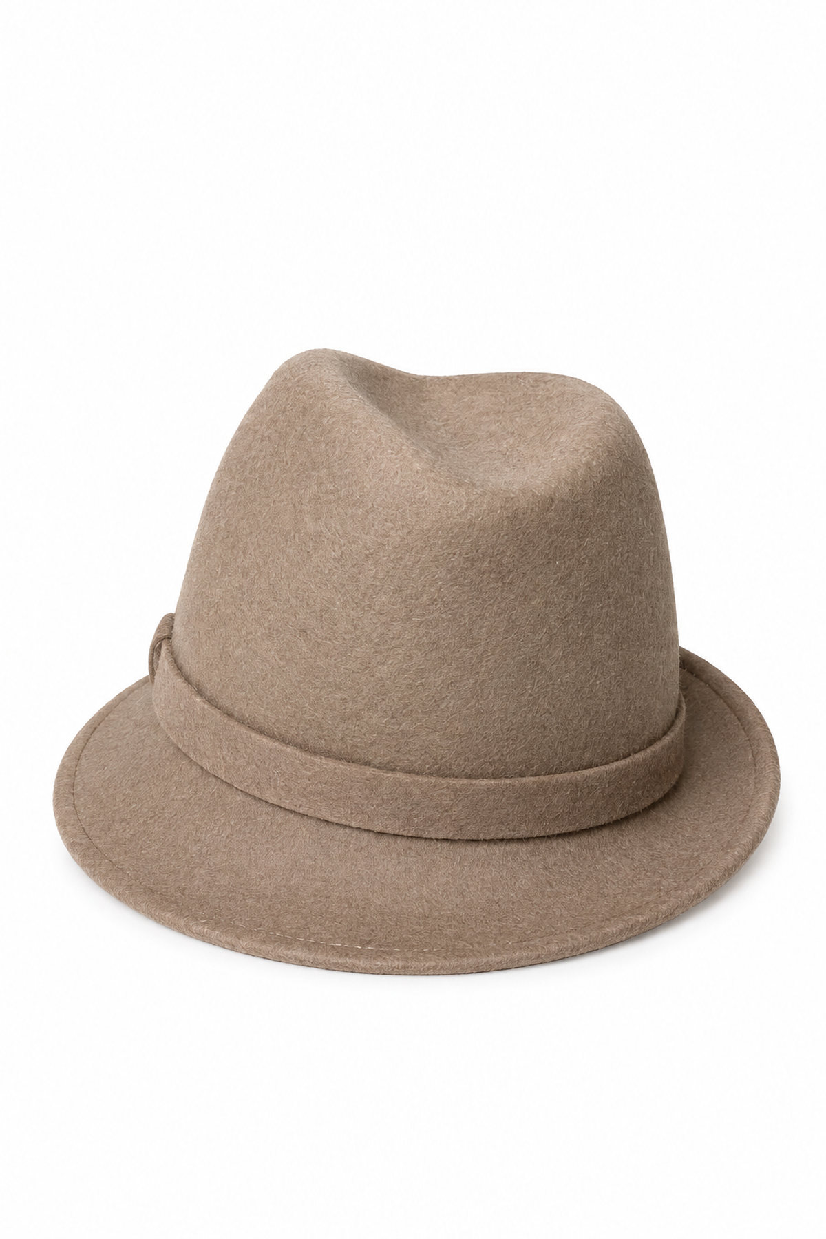 Cappello in feltro sabbia