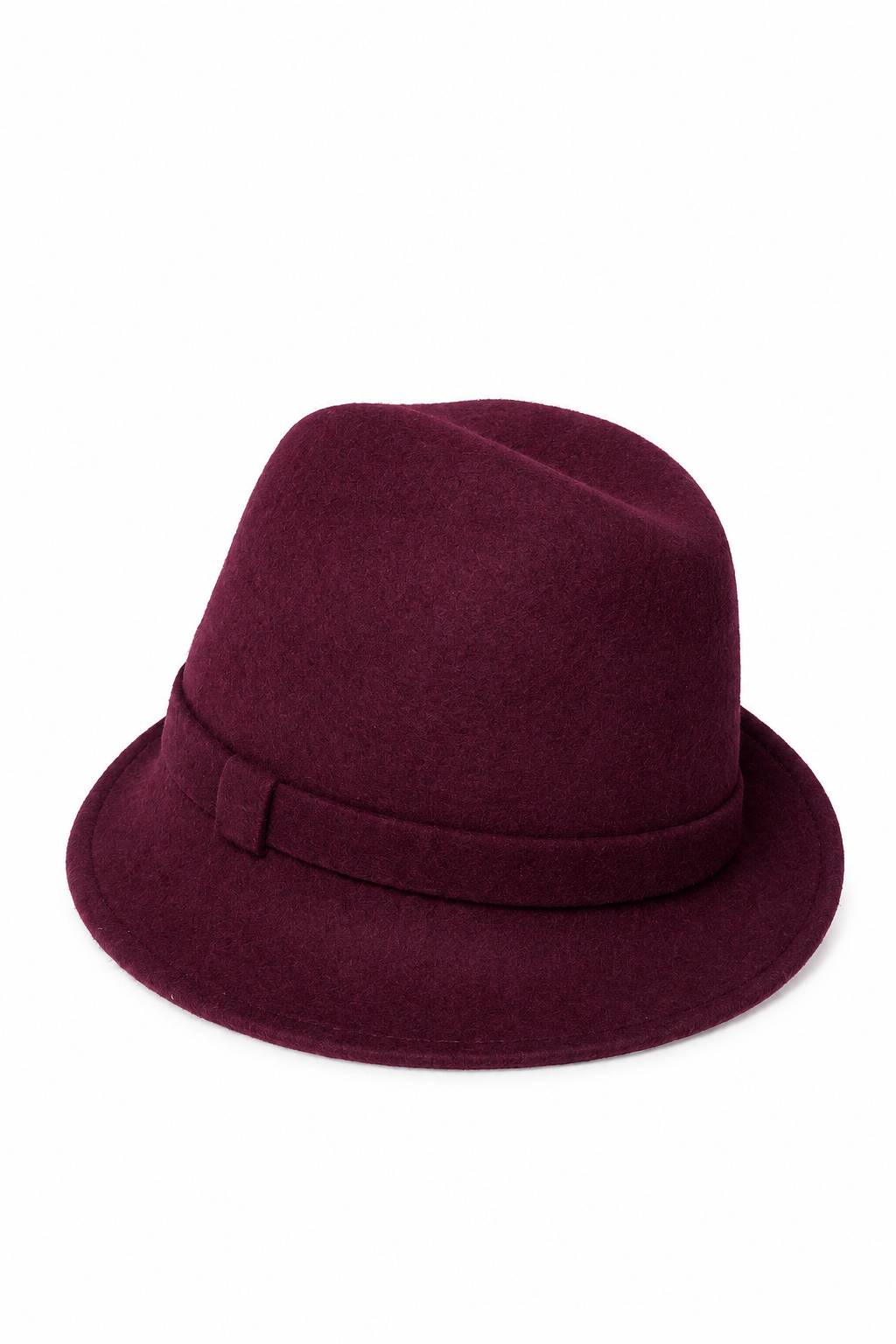 Cappello in feltro bordeaux