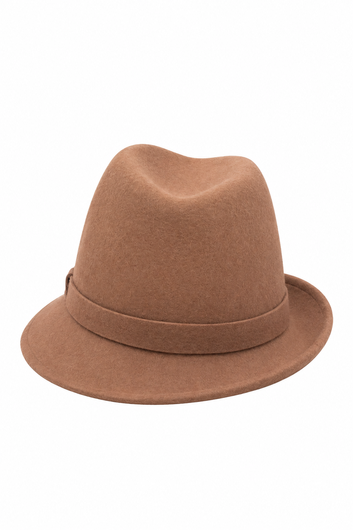 Cappello in feltro cammello