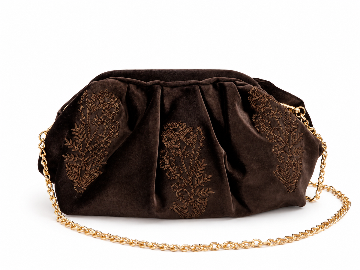 Pochette Grace- Marrone