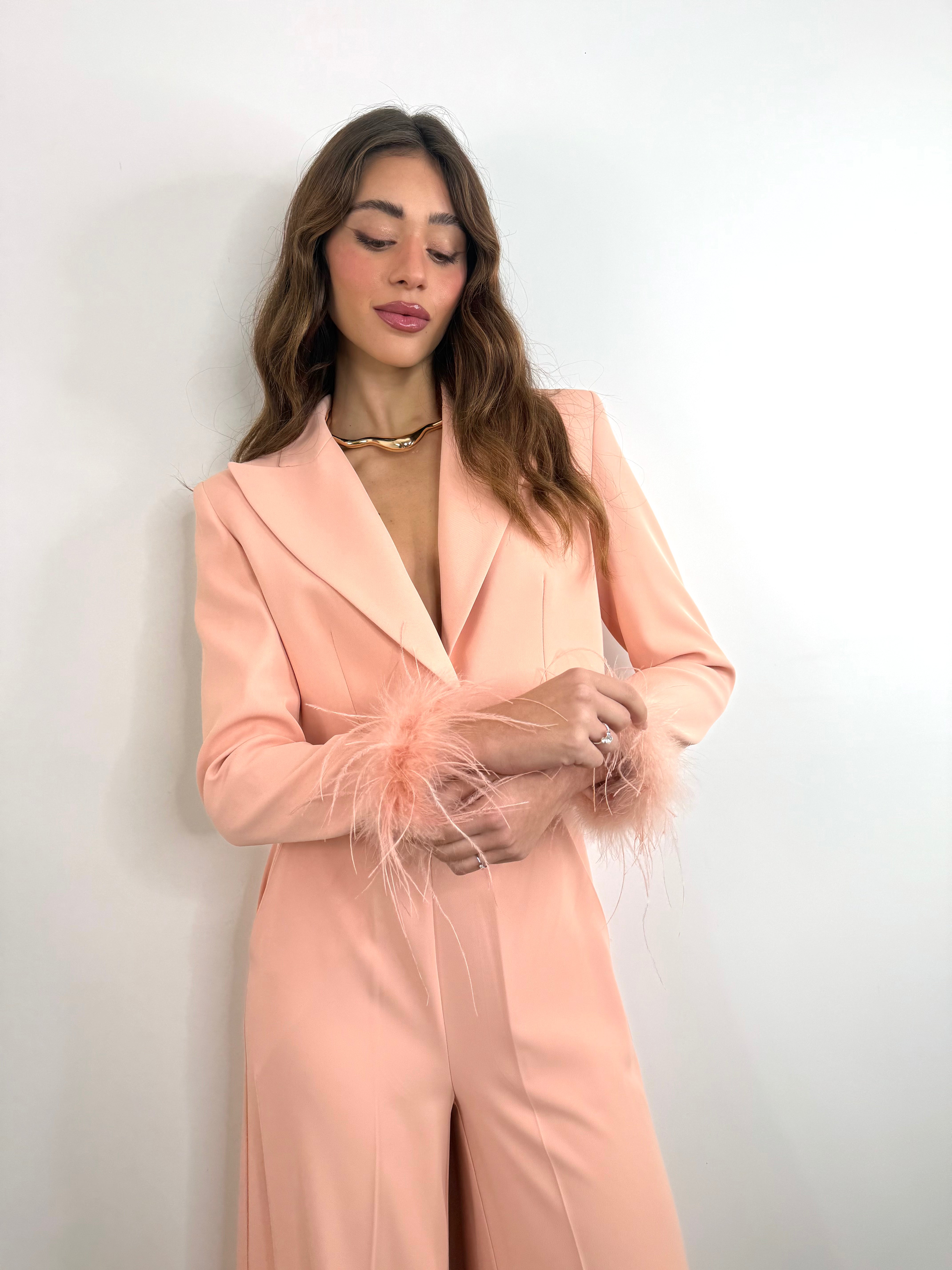 Tailleur Plume Crop