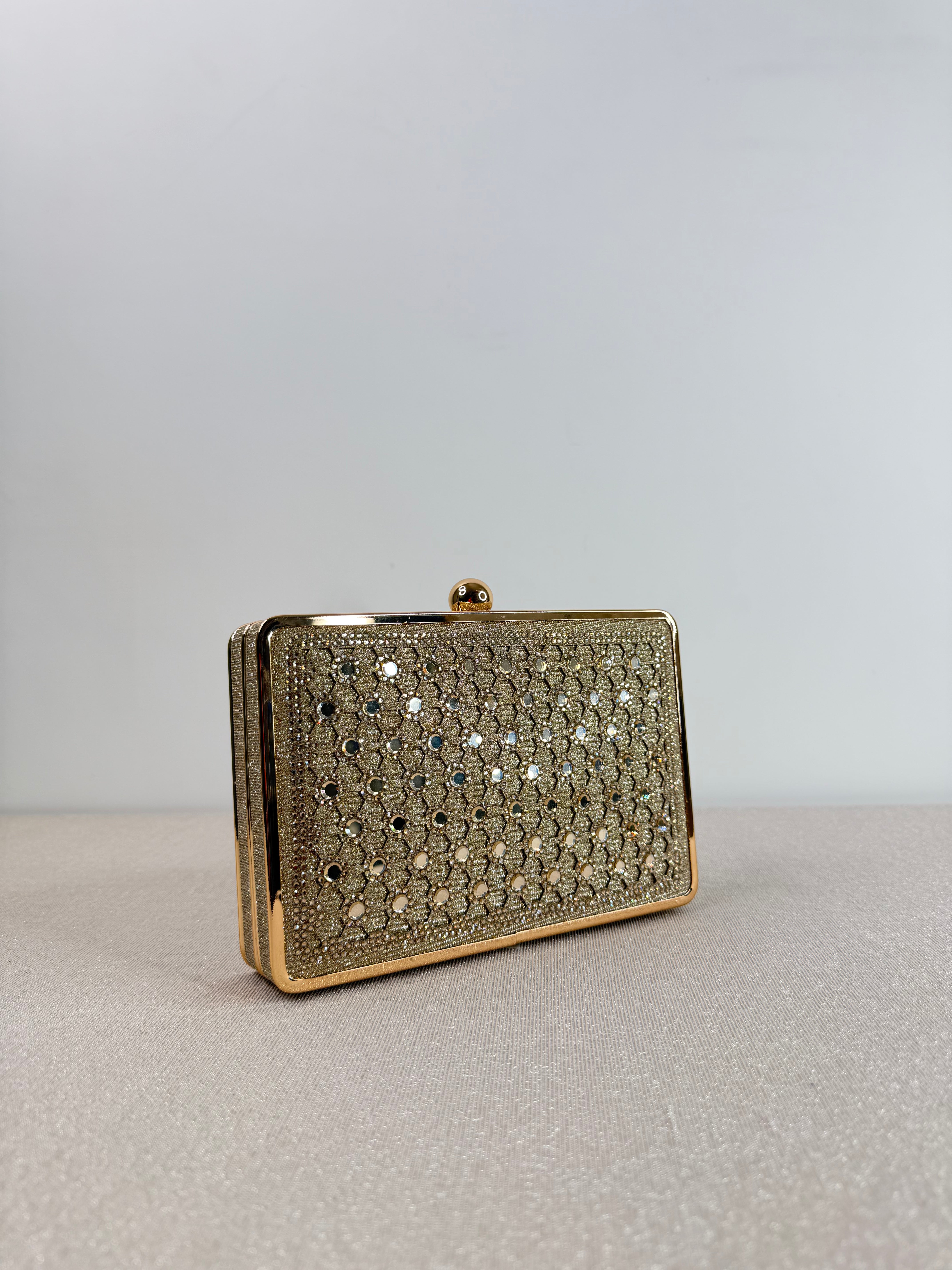 Clutch con strass