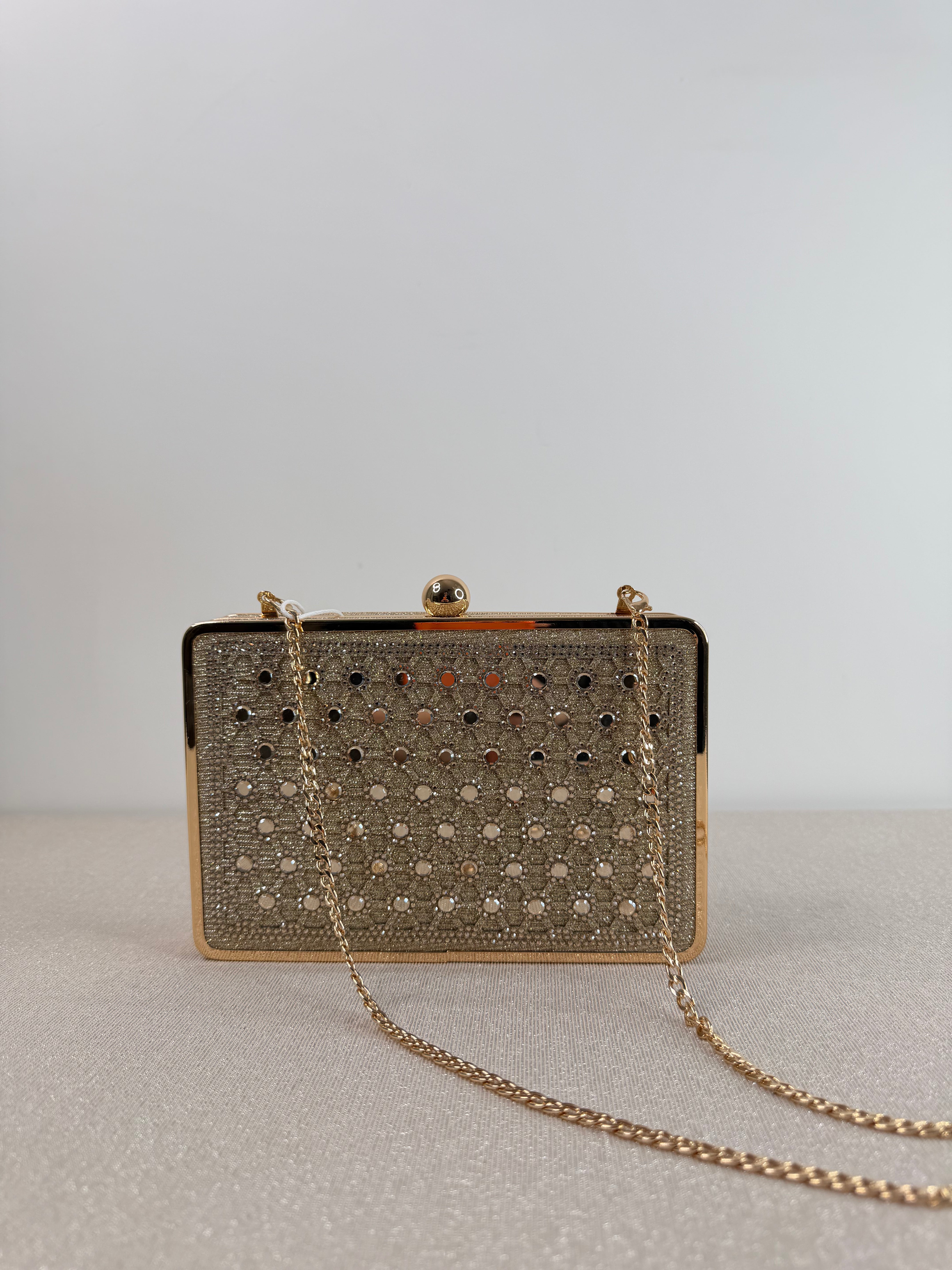 Clutch con strass