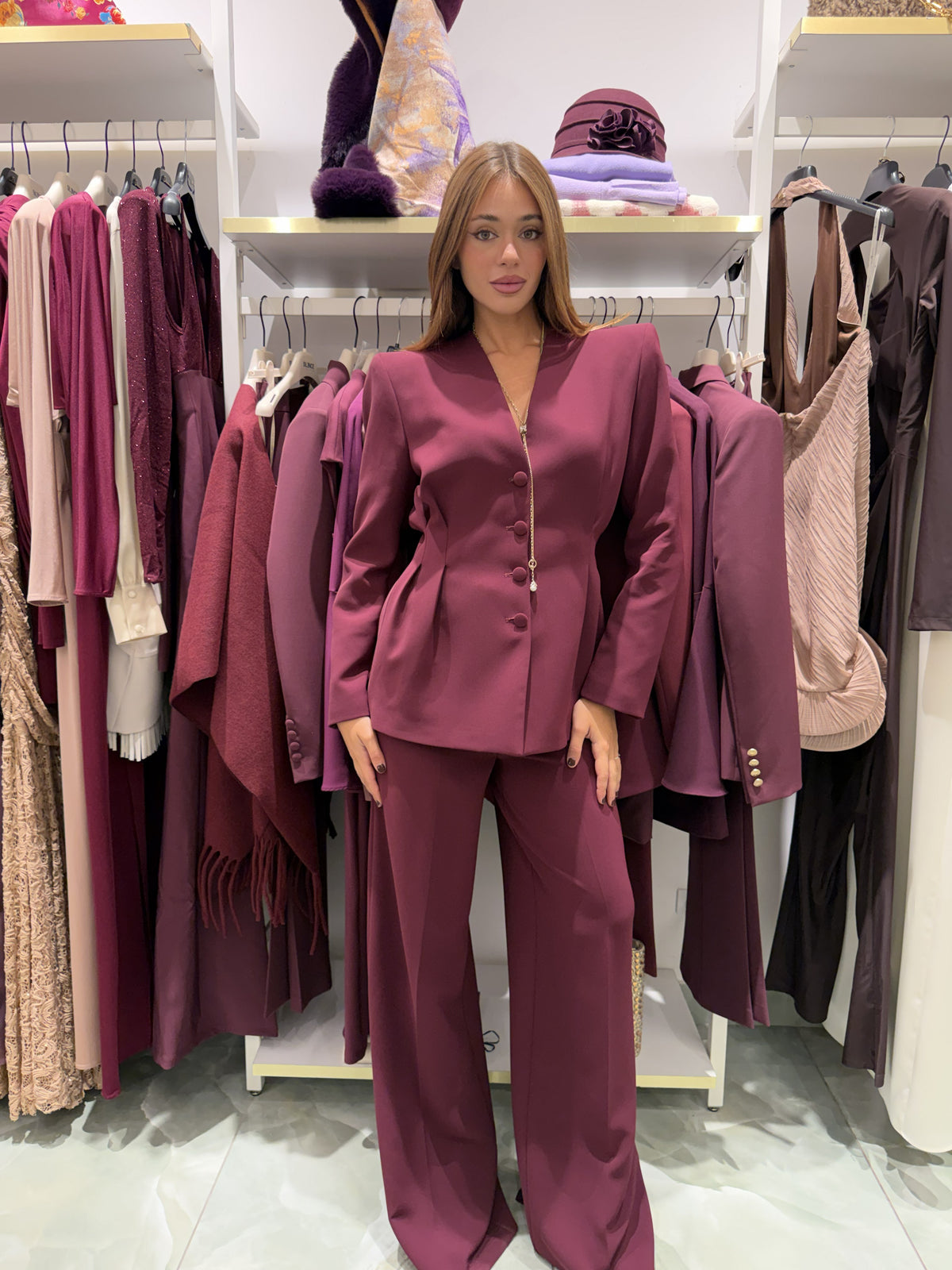 Tailleur Bordeaux Drameè