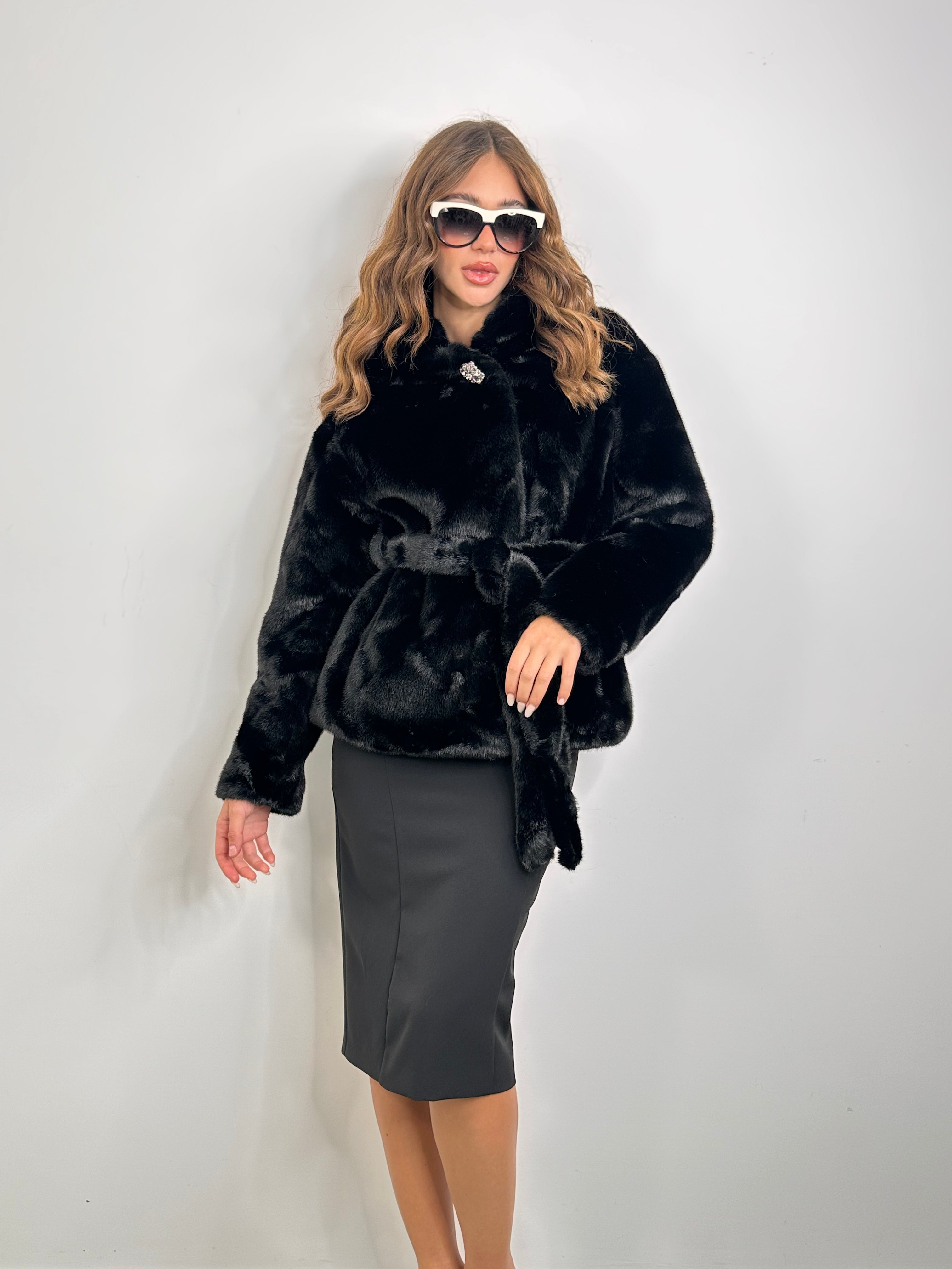 Cappotto in Eco-Pelliccia Jamilla