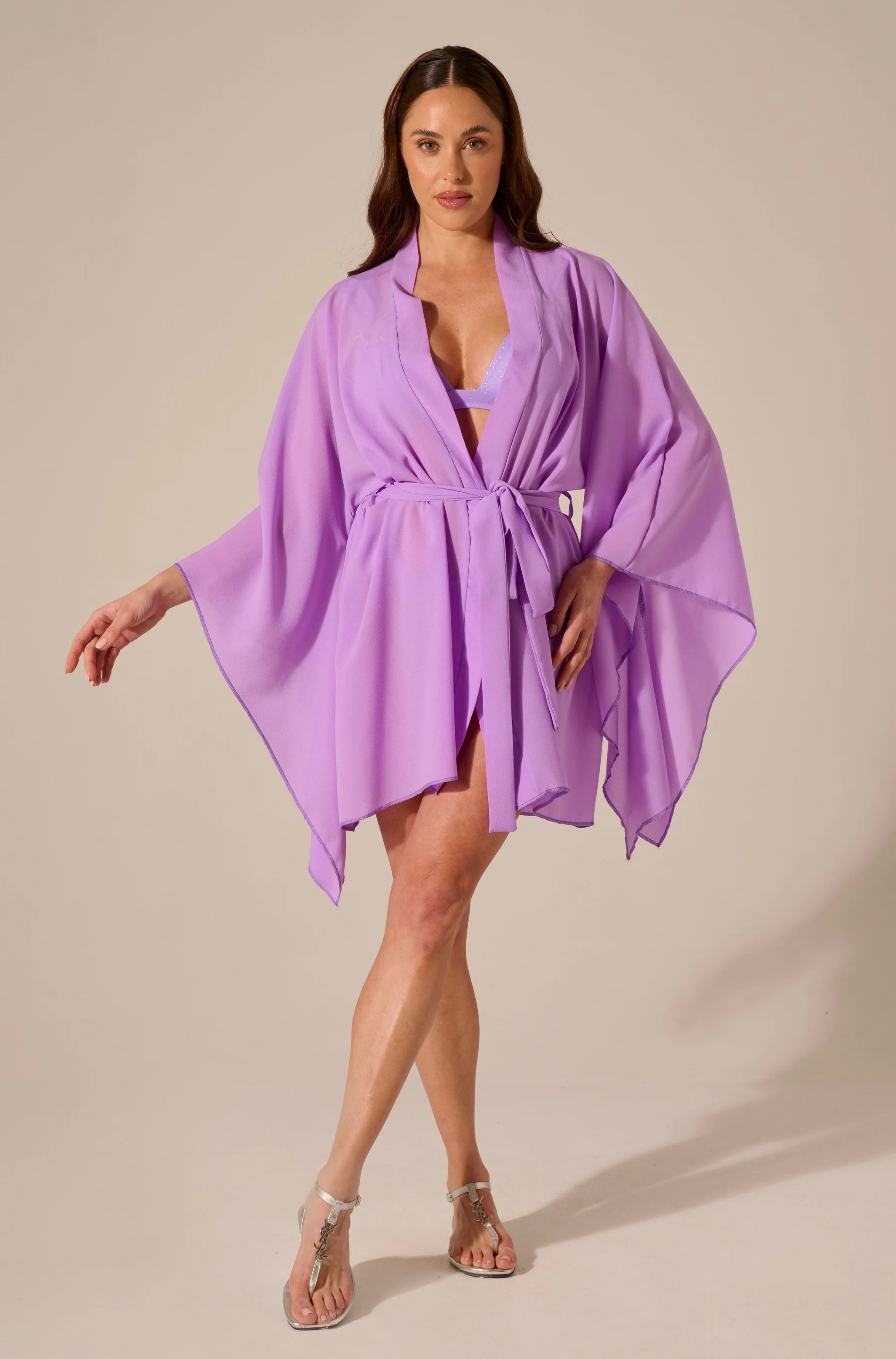 Kimono Butterfly Lilla Descrizione Kimono Butterfly Lilla