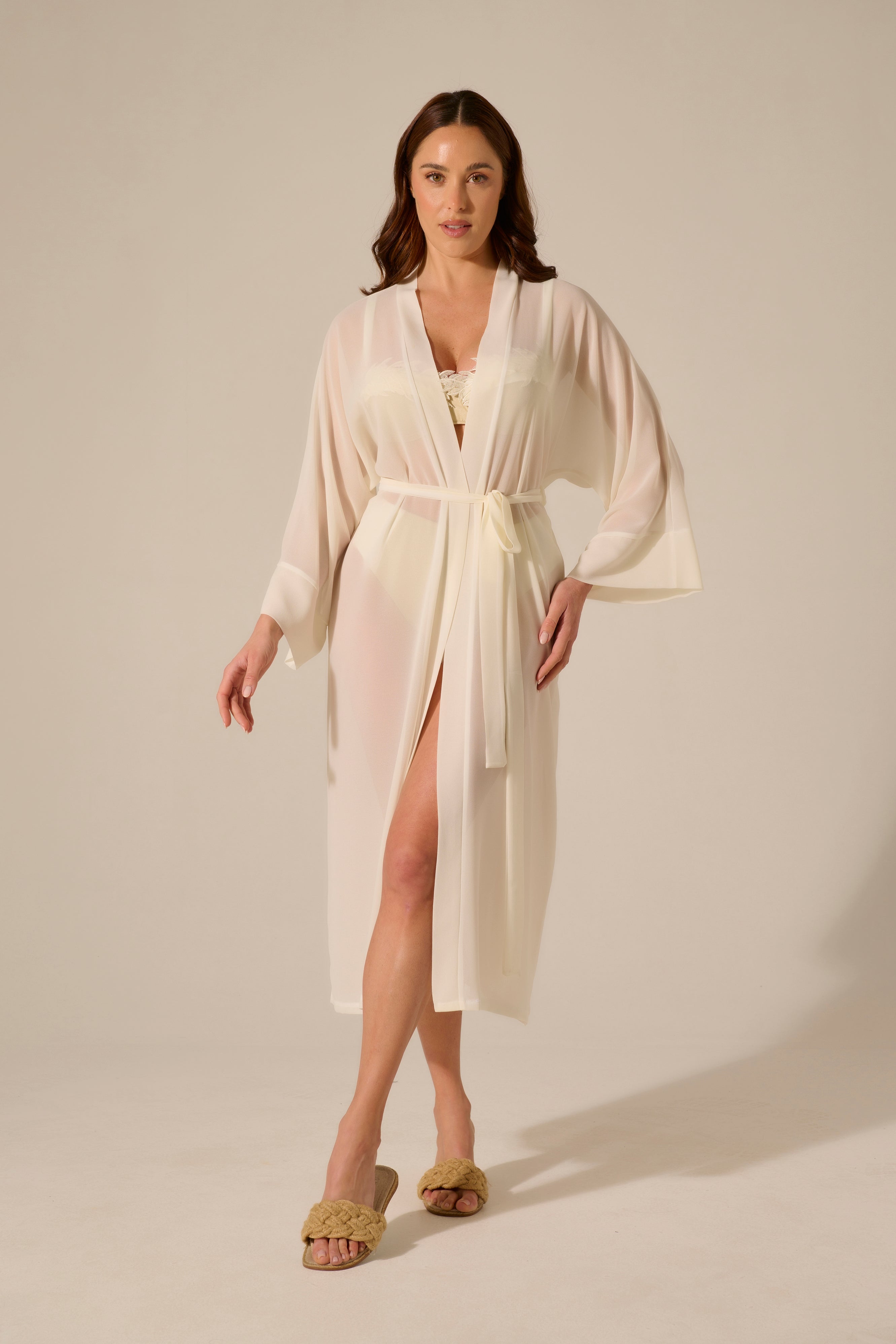 Kimono Giappo Midi Avorio