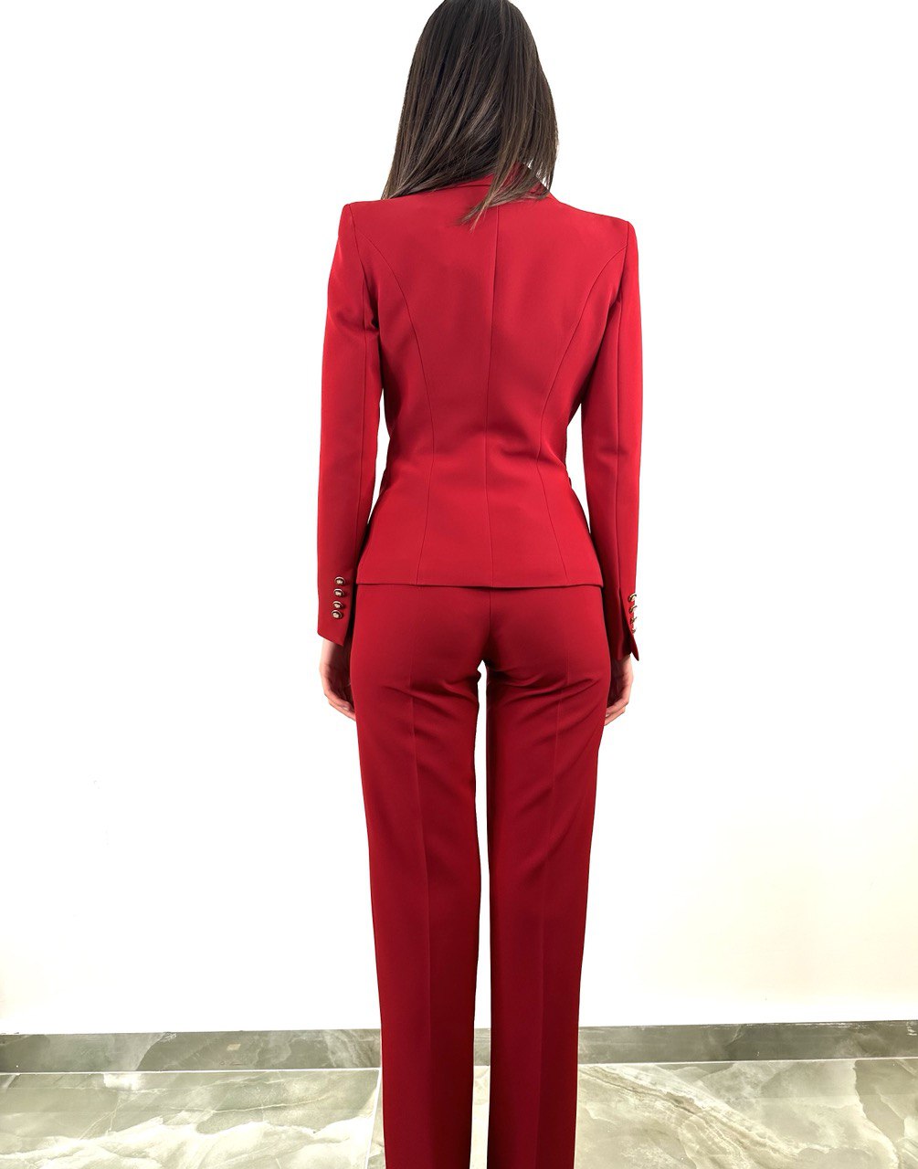 Tailleur Andromeda rosso