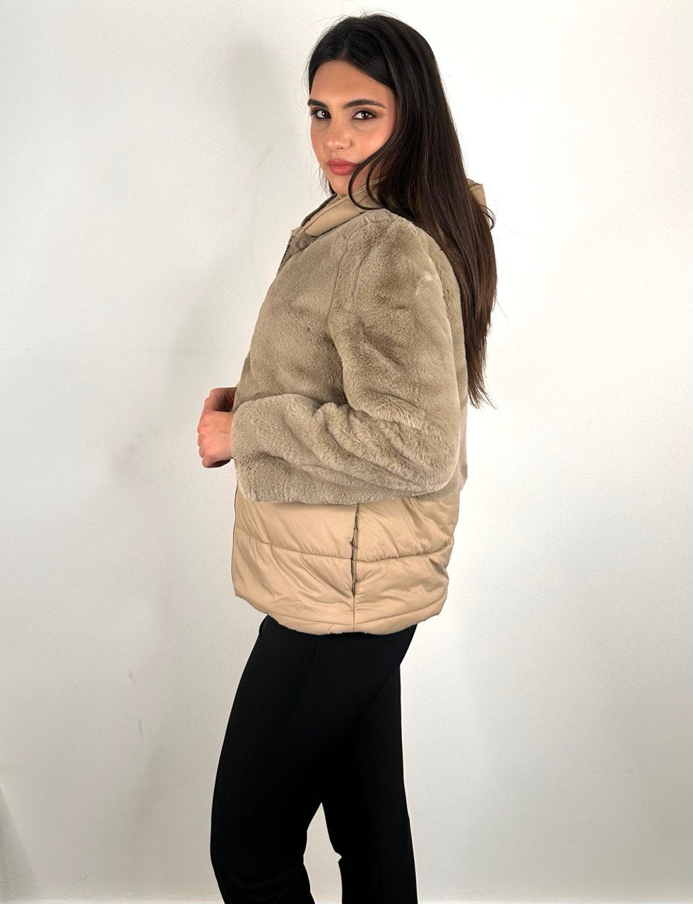 Giacca Muse eco Pelliccia Beige