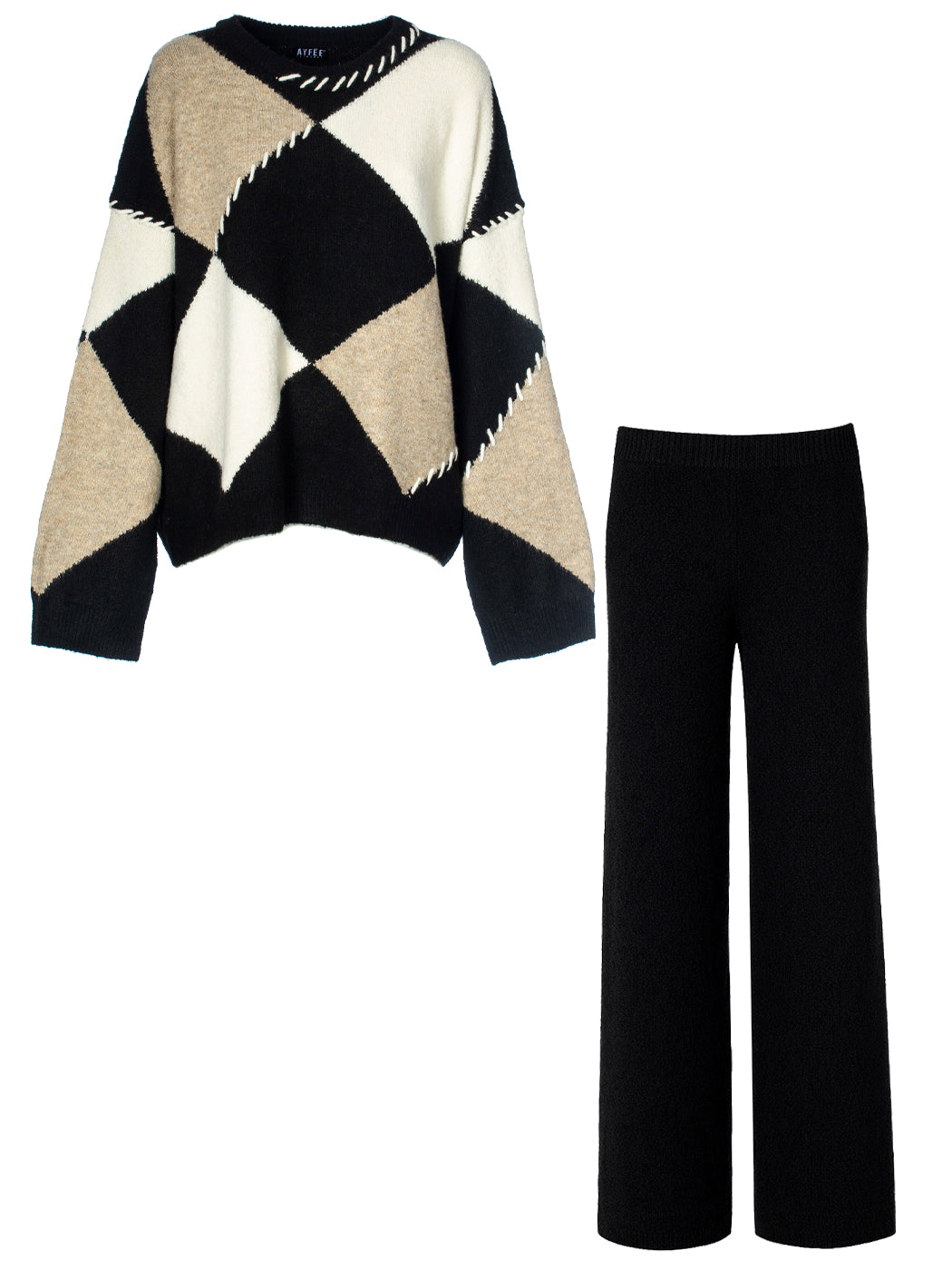 Completo Geometric - Nero
