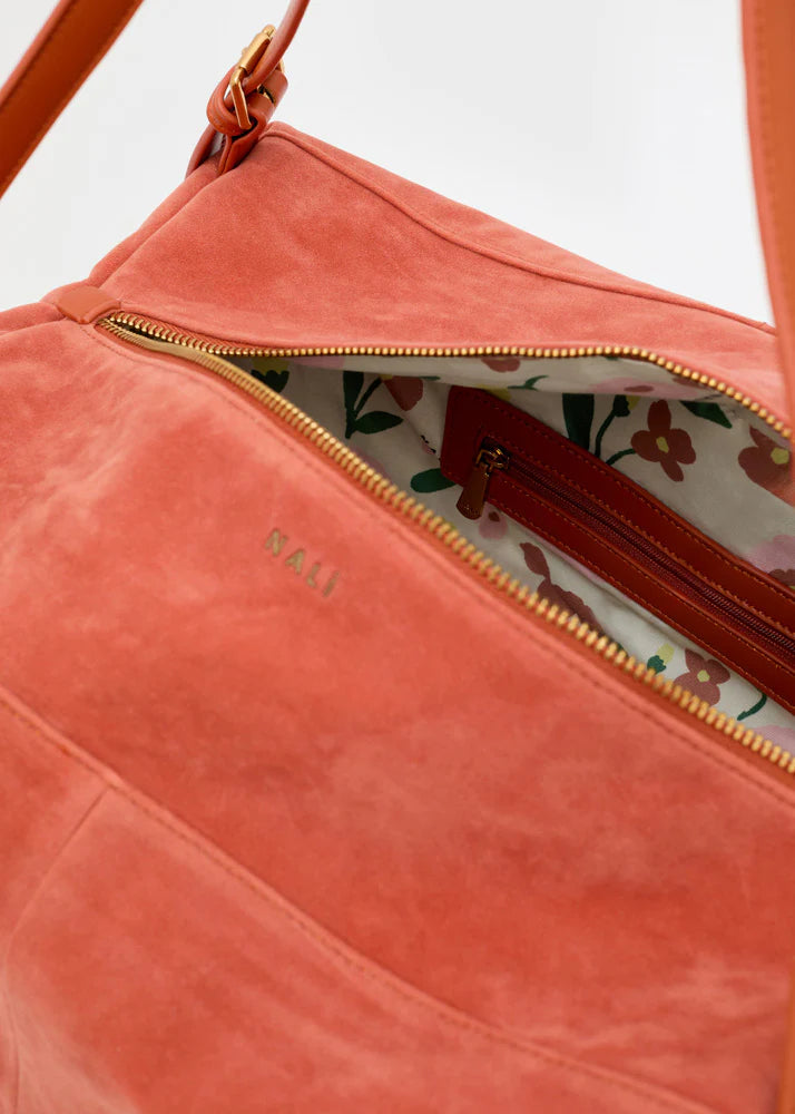 BORSA JUNE A SPALLA SCAMOSCIATO
