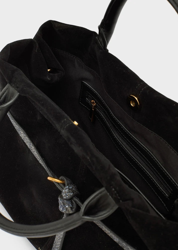 Borsa Melissa con dettagli in pitone