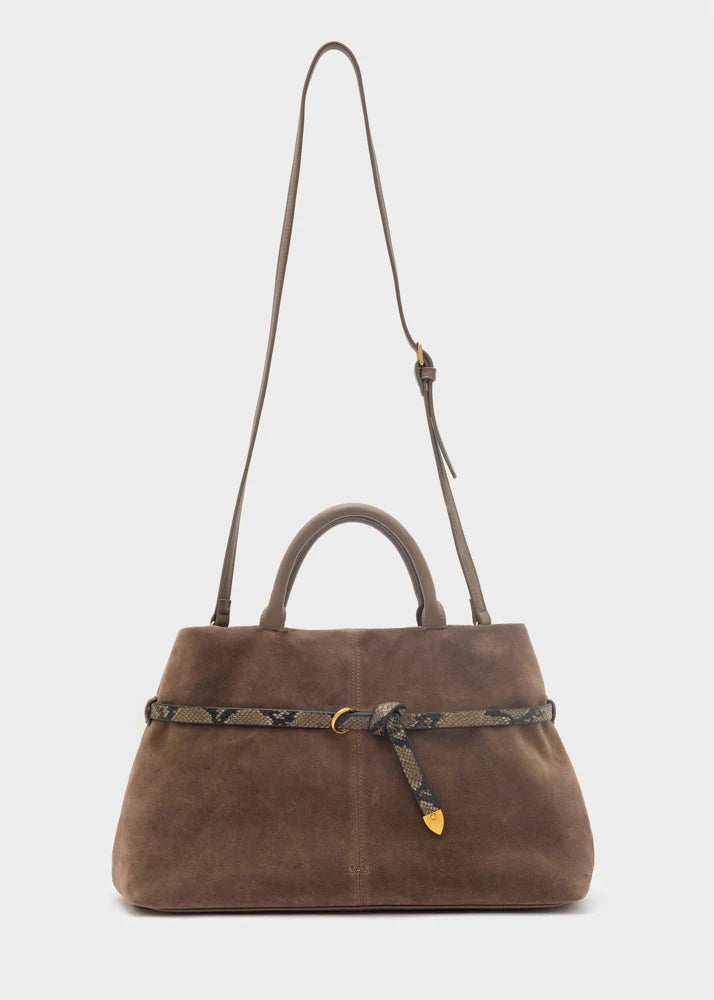 Borsa Melissa con dettagli in pitone