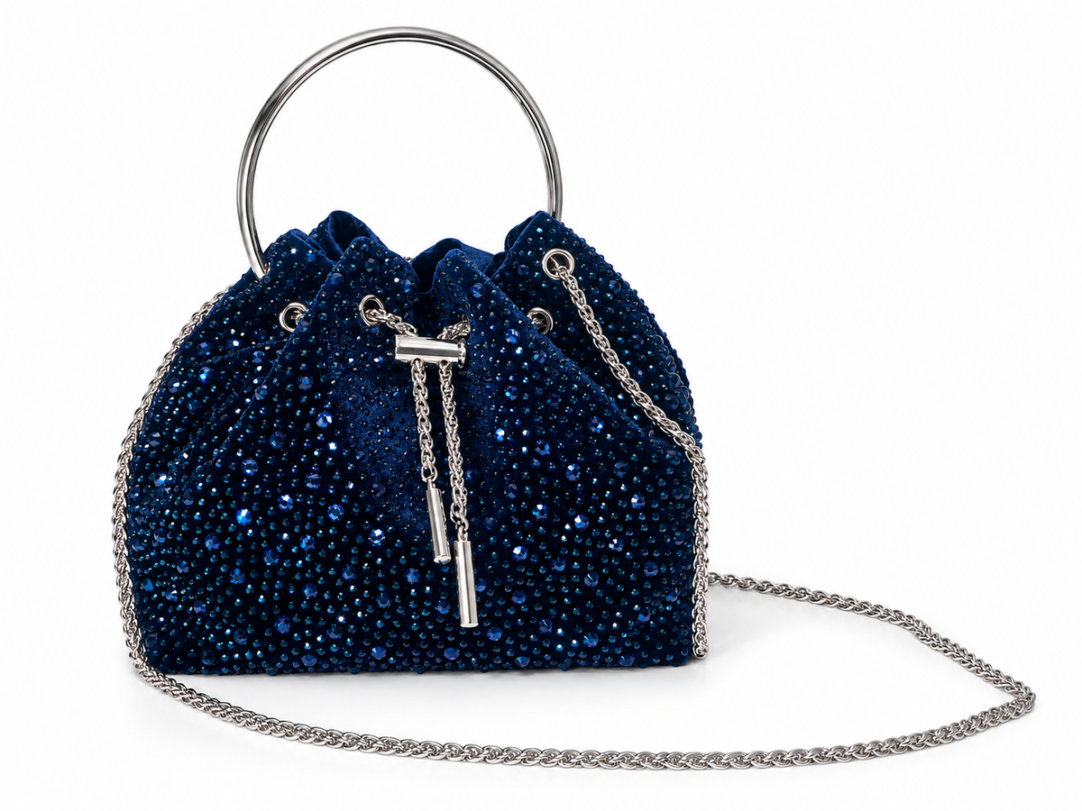 Borsa secchiello Glamour Blu Royal