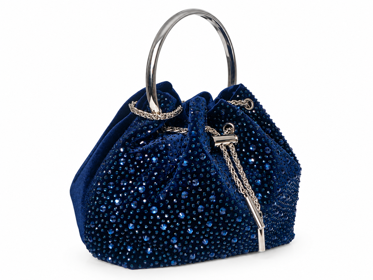 Borsa secchiello Glamour Blu Royal