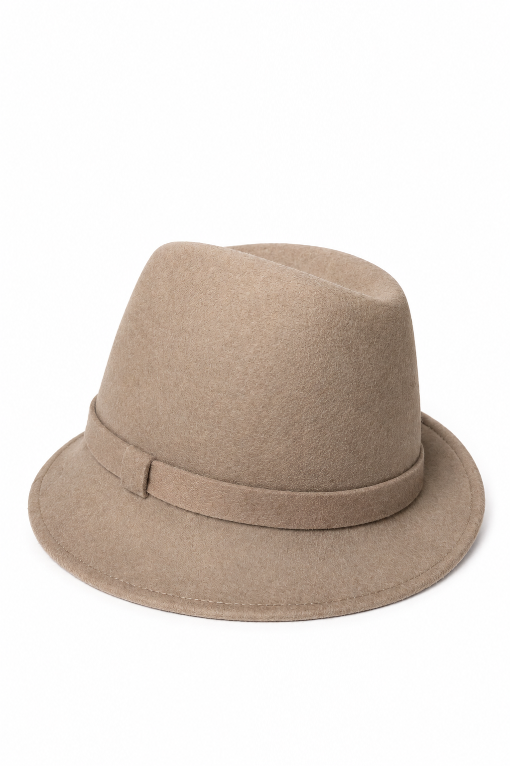 Cappello in feltro sabbia