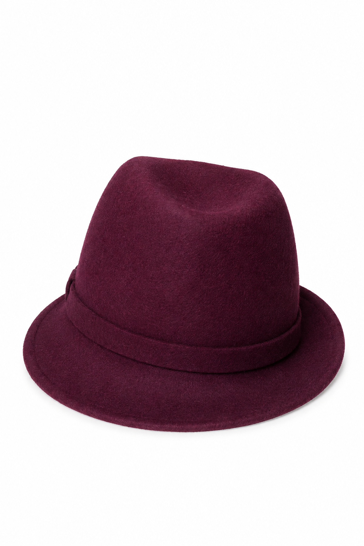 Cappello in feltro bordeaux