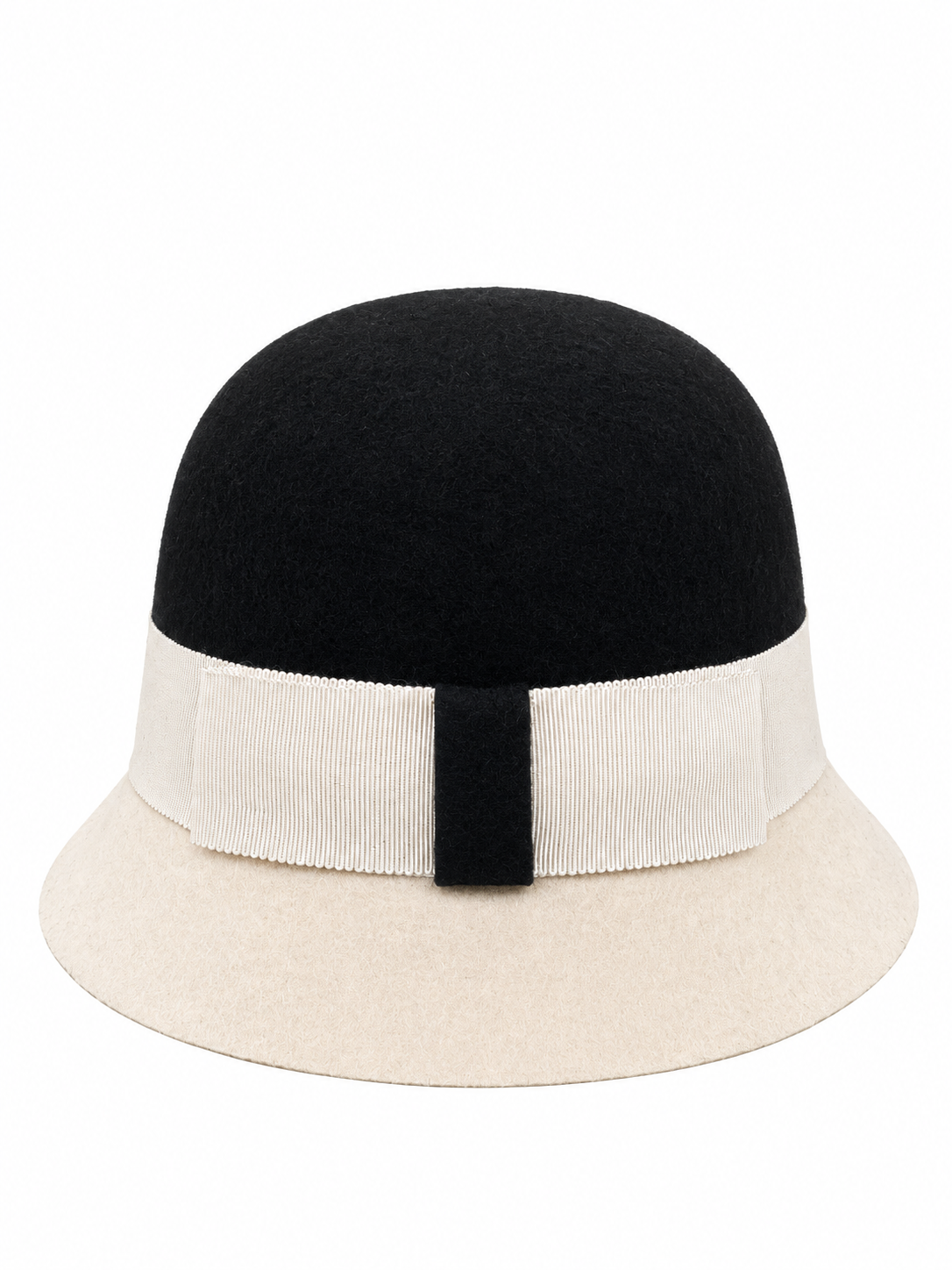 Cappello in feltro bicolore