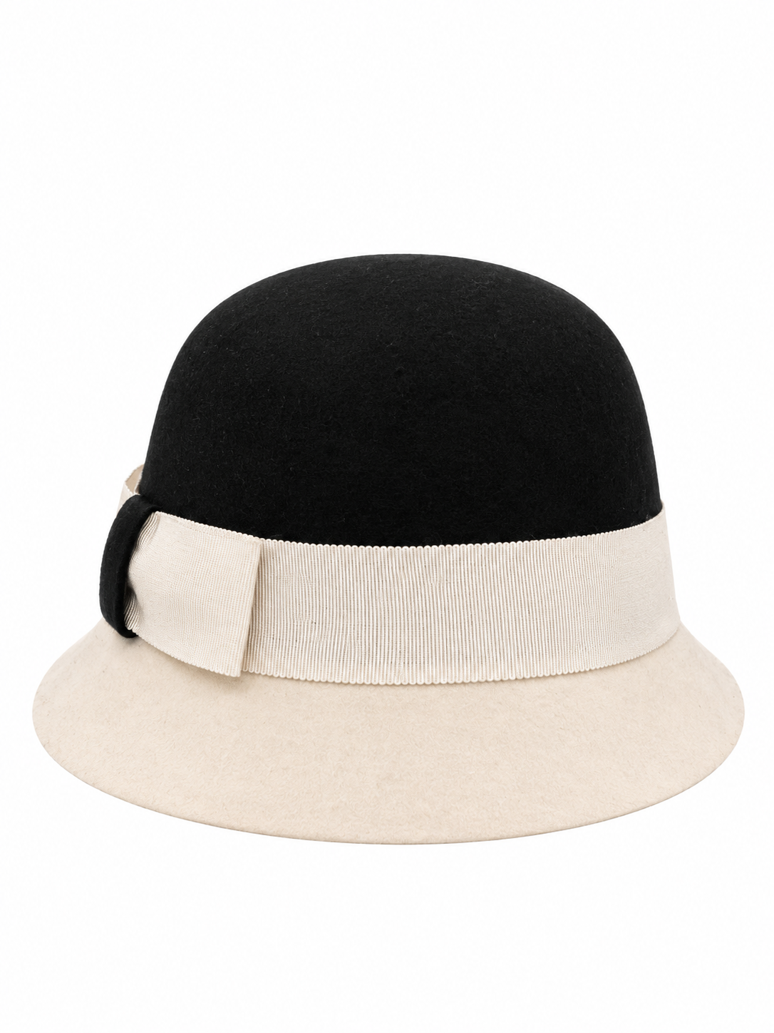 Cappello in feltro bicolore