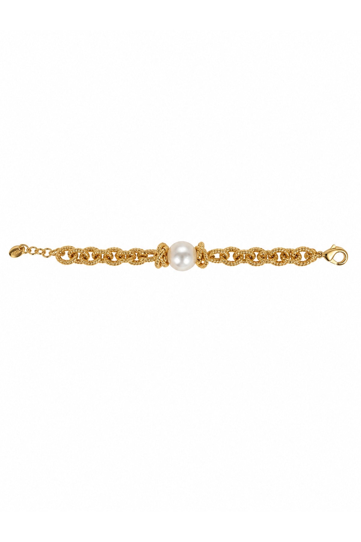 Bracciale dorato con perla