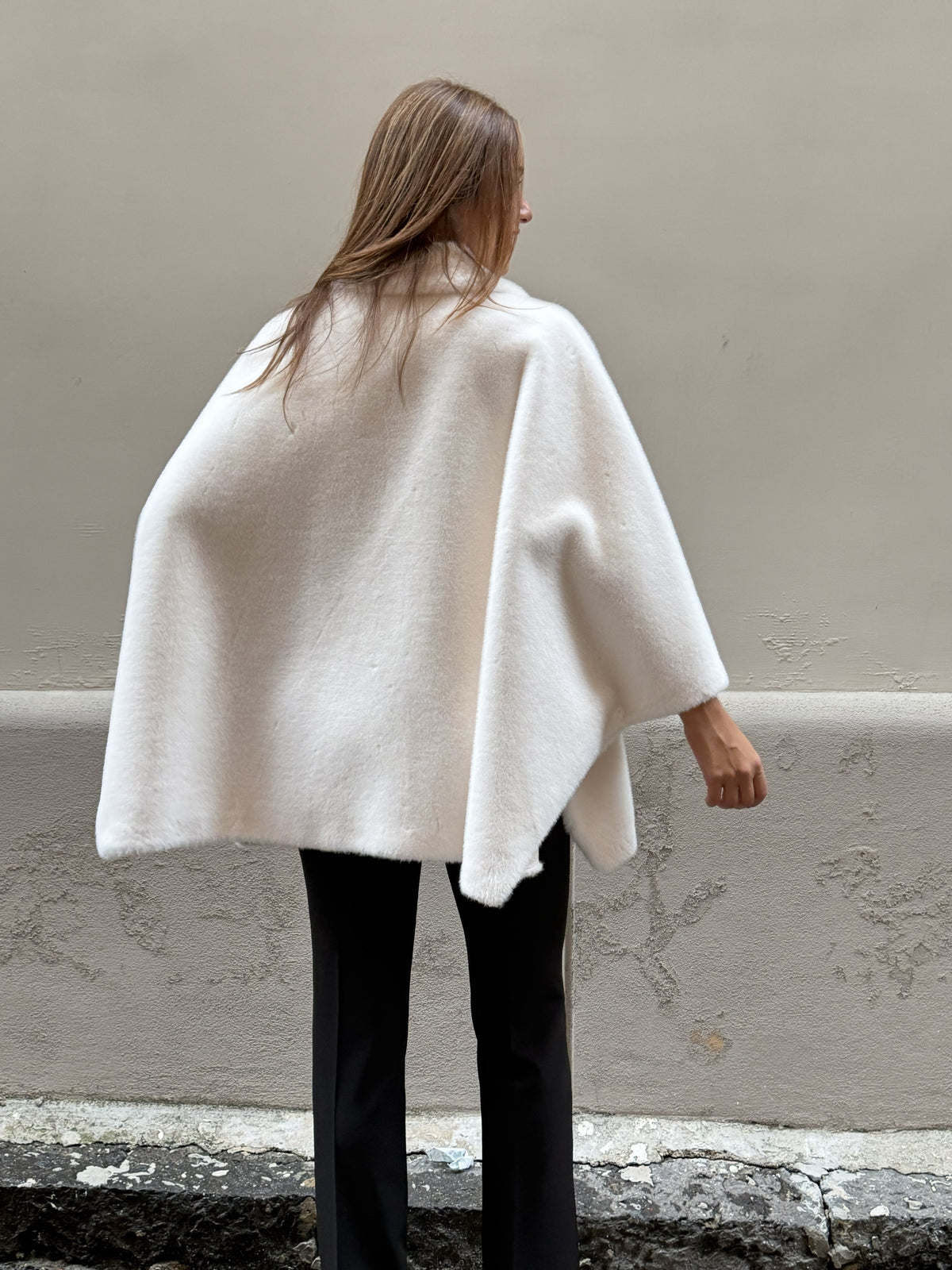 Cappotto Mantellla Ecopelliccia