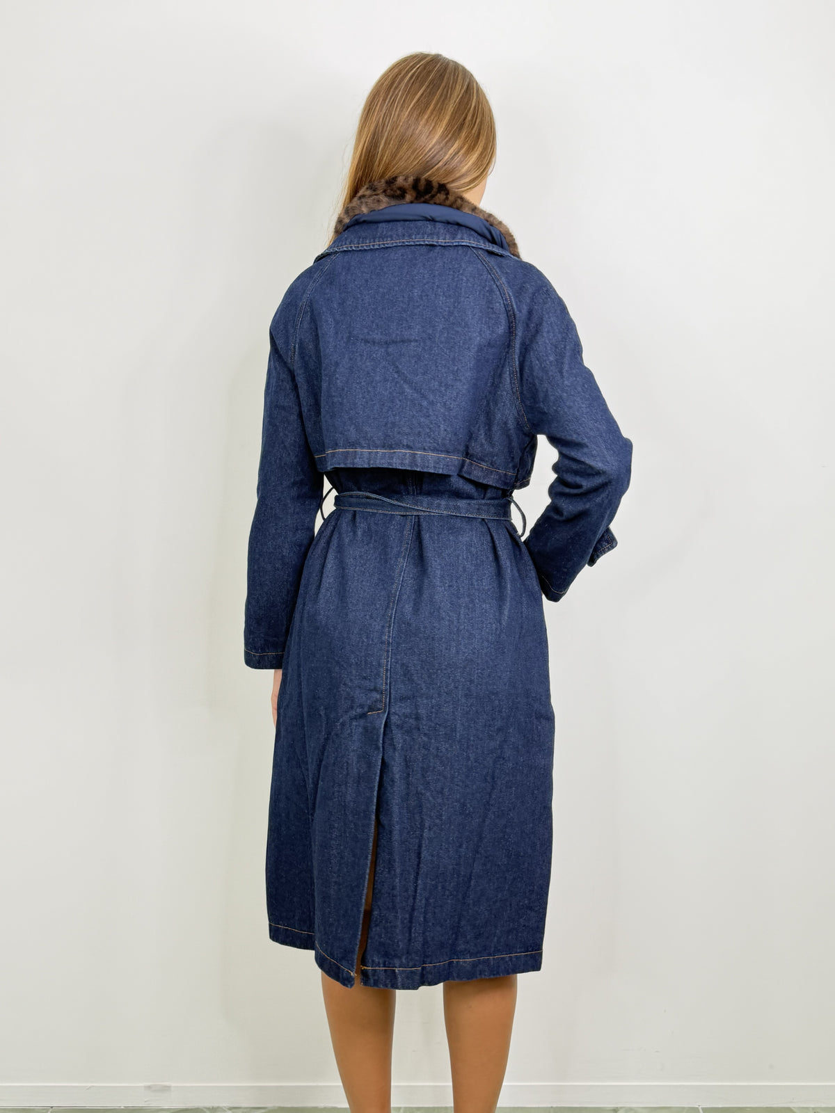 Trench Blue animalier