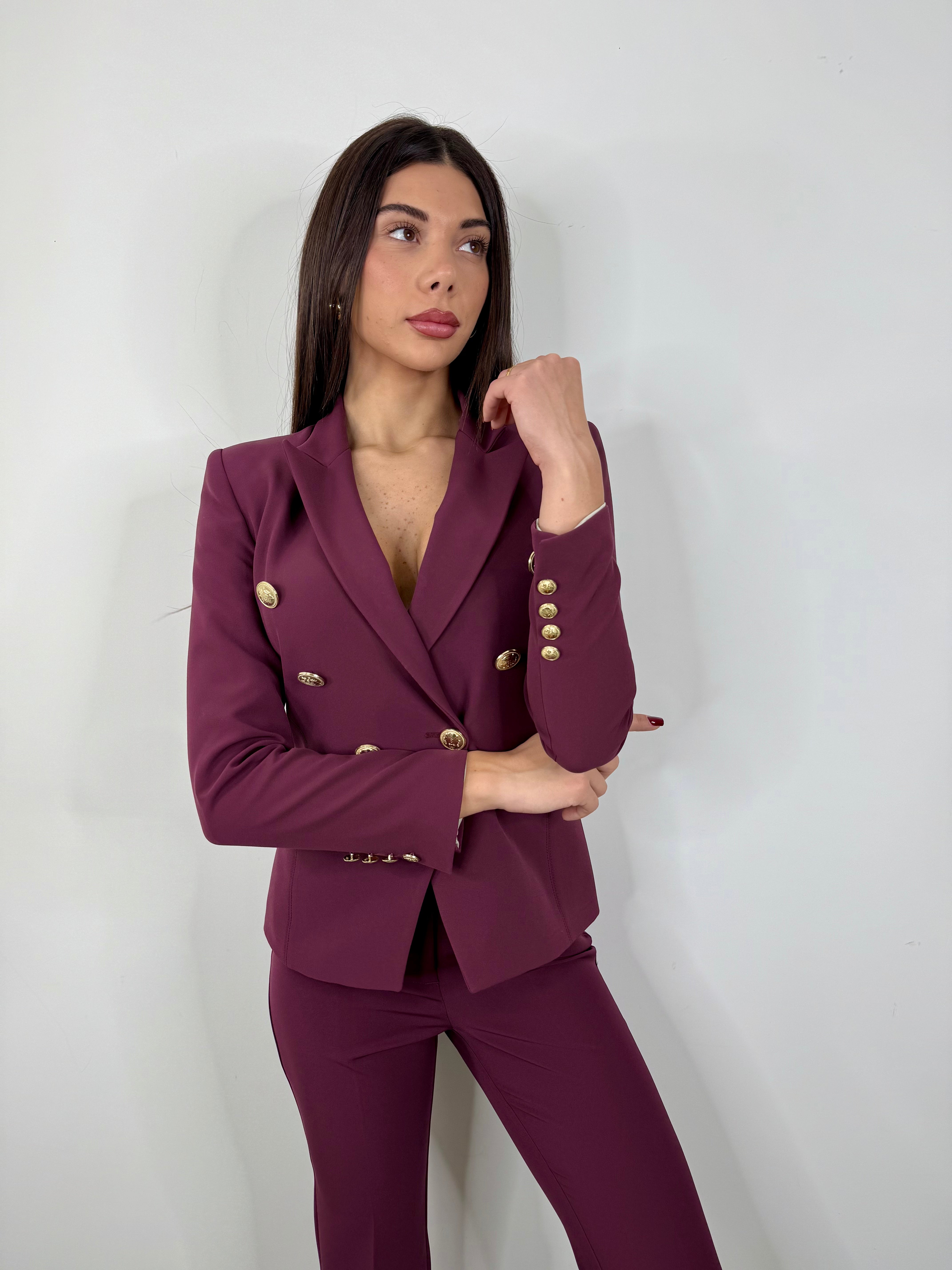 Tailleur Libra Borgogna
