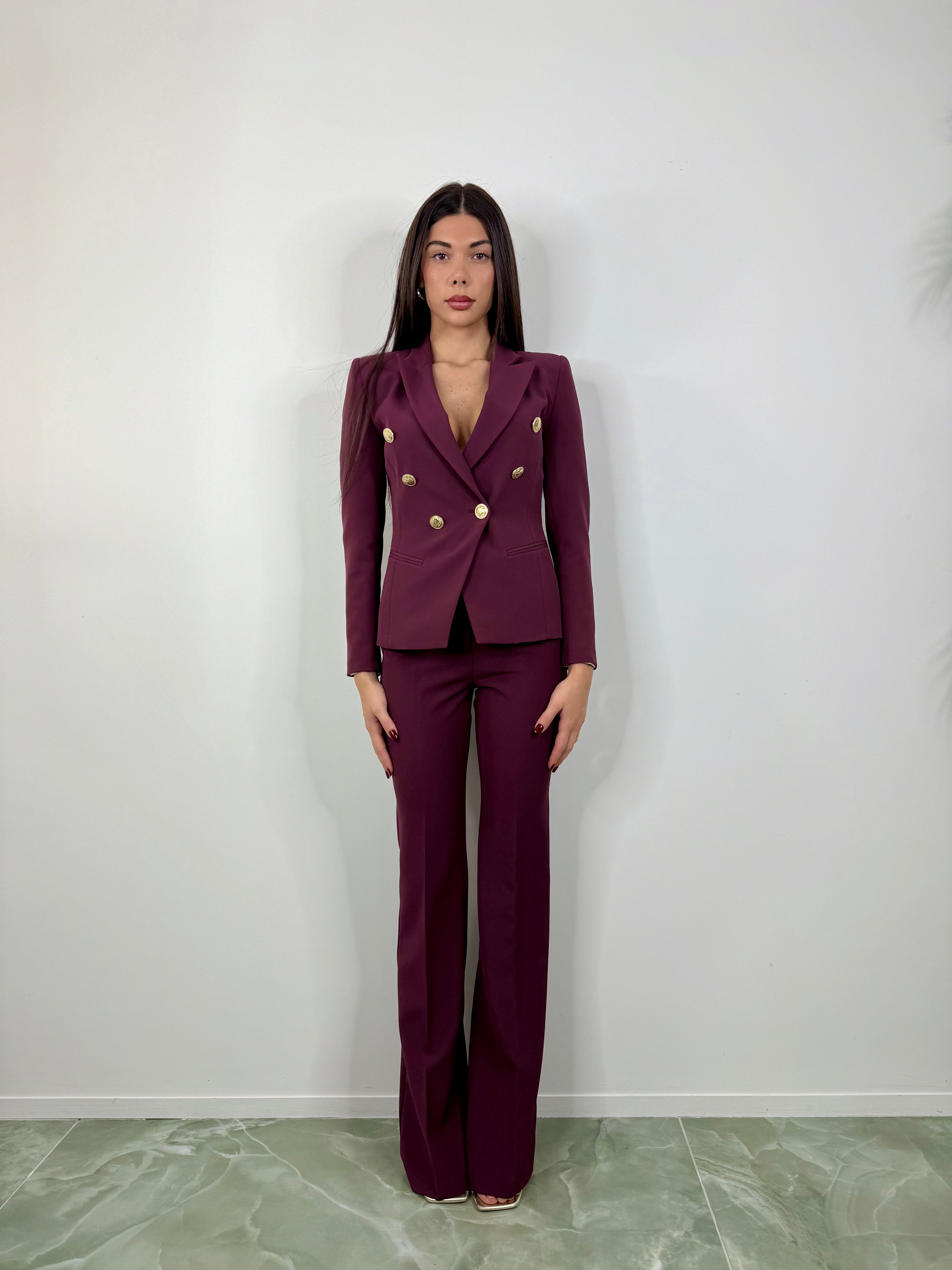 Tailleur Libra Borgogna