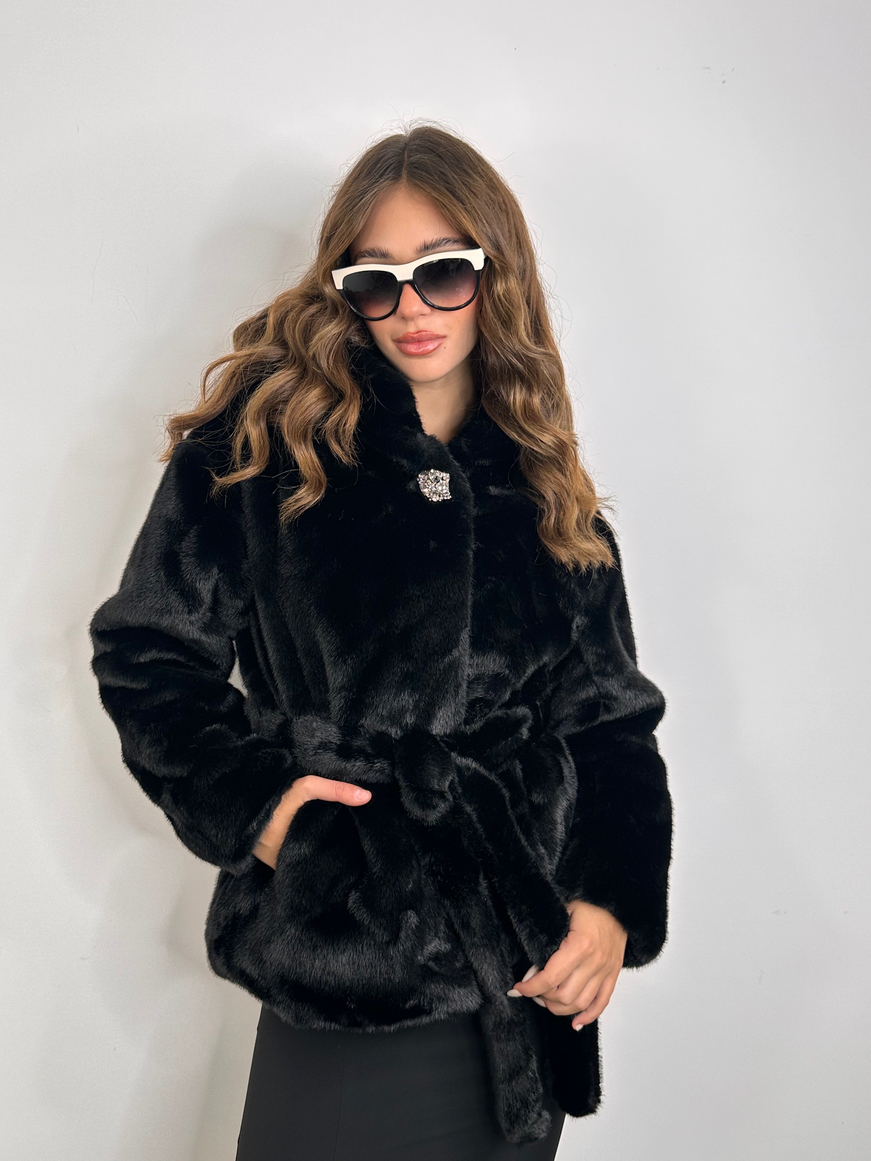 Cappotto in Eco-Pelliccia Jamilla