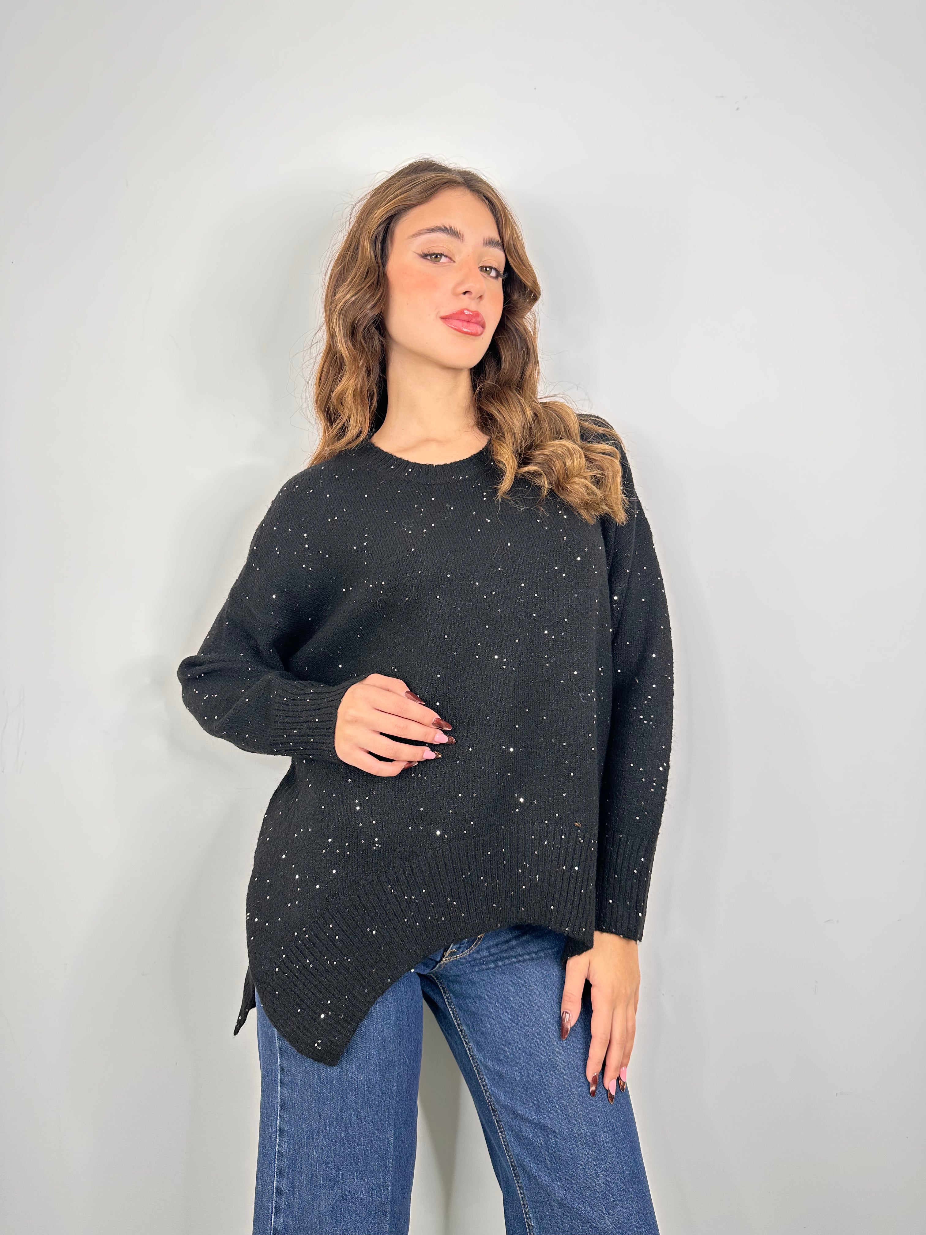 Maglione glitterato