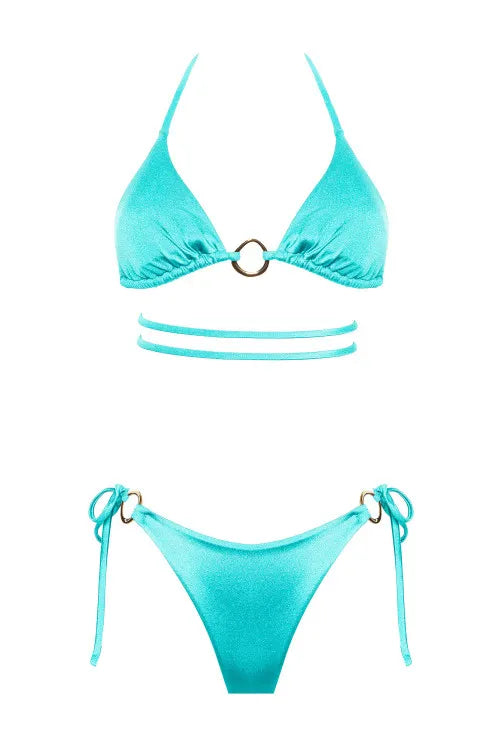 Bikini Lila Nero Acqua