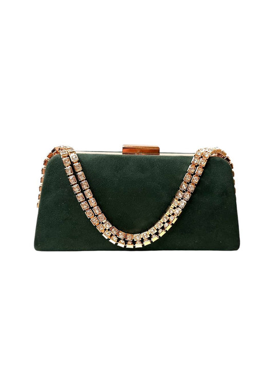 Pochette Diva Velluto Verde