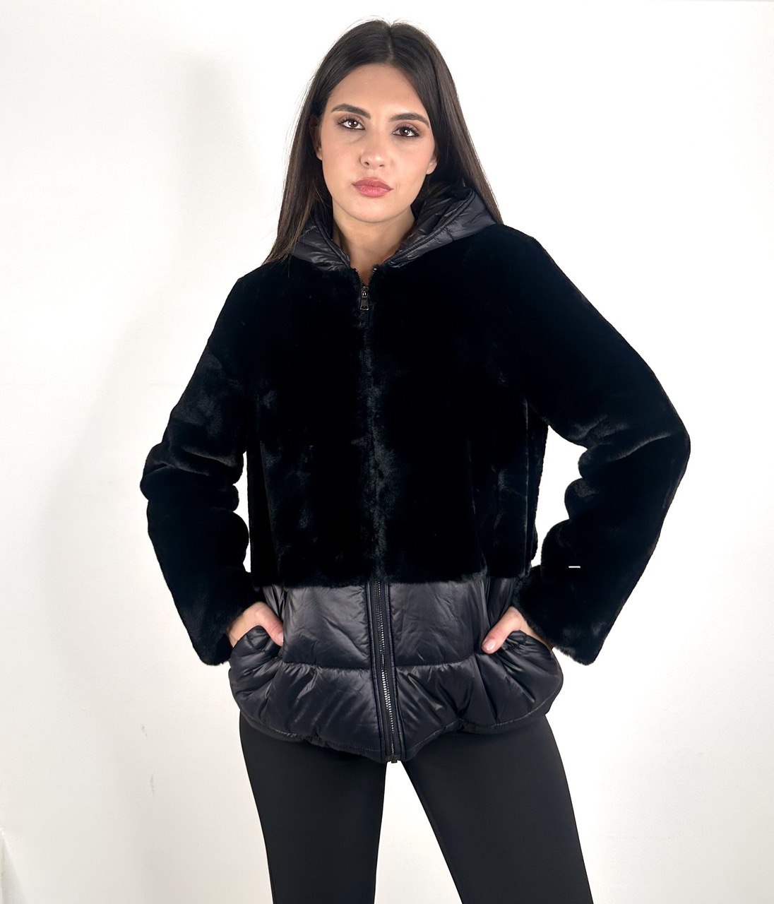 Giacca Muse eco Pelliccia Nero